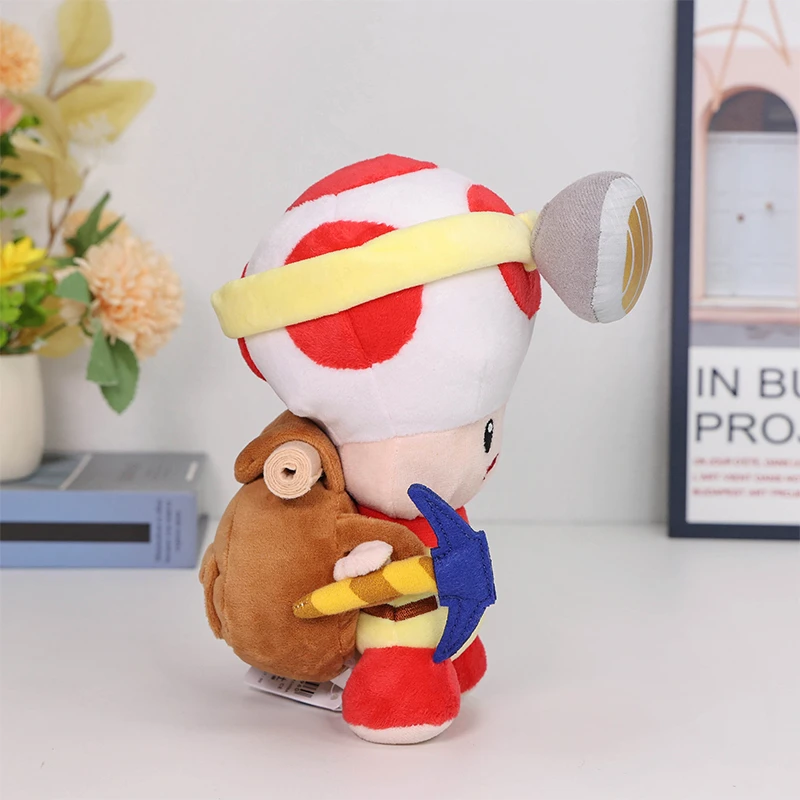 Super Bros Plush Captain Toad Treasure Tracker Cute Stuffed Toy Soft Doll Gift view 3