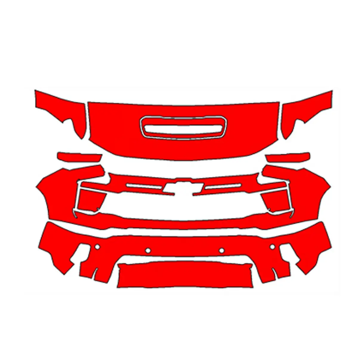 

Для Chevrolet Silverado 2500HD 2024-2025 PPF PreCut Paint Protection Clear Bra