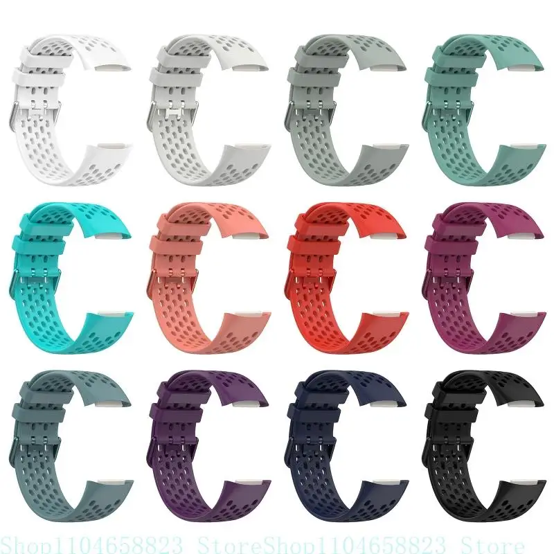 충전용 교체용 손목 밴드 소프트 실리콘 스트랩 5 Smartwatch 액세서리 통기성 고무 밴드
