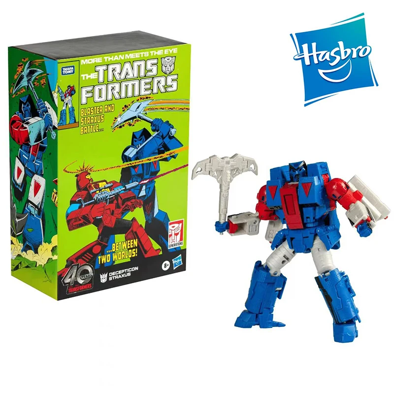 

Hasbro Marvel Comics 25th Anniversary The Transformers 18 BLASTER AND STRAXUS BATTLE Action Figure Model Gift Collection for Kid