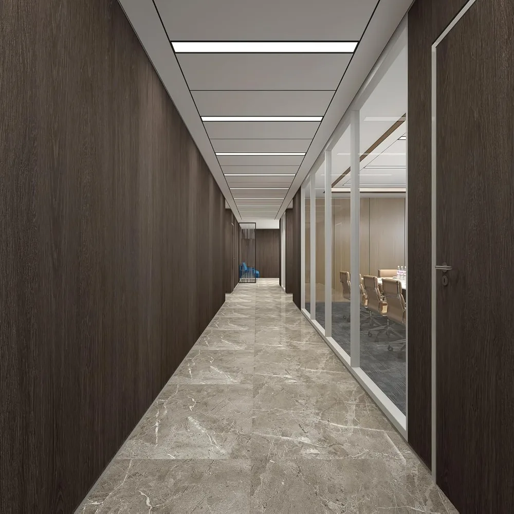 ورق جدران واسع جدًا من الخشب البني والشوكولاتة قابل للتقشير والالتصاق مع فتحة توجيه هوائية للأسطح الكبيرة