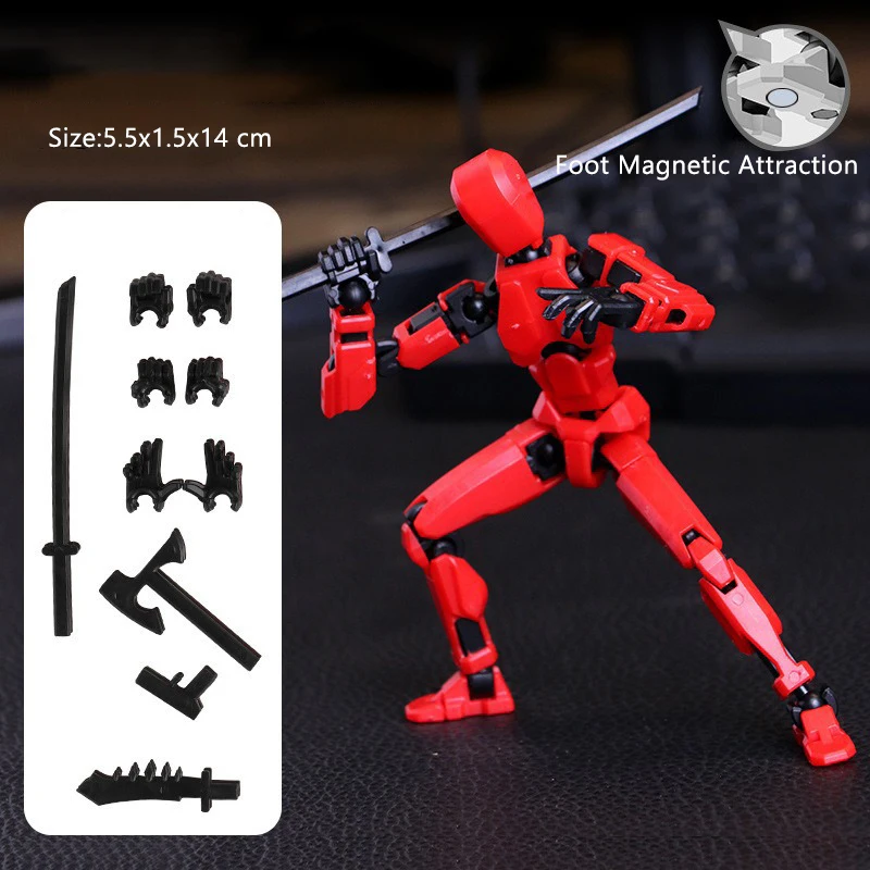 Wielozłąkowy, ruchomy robot zmieniający kształt, magnetyczny, drukowany w 3D manekin, 13 figurek akcji, zabawki dla dzieci i dorosłych.