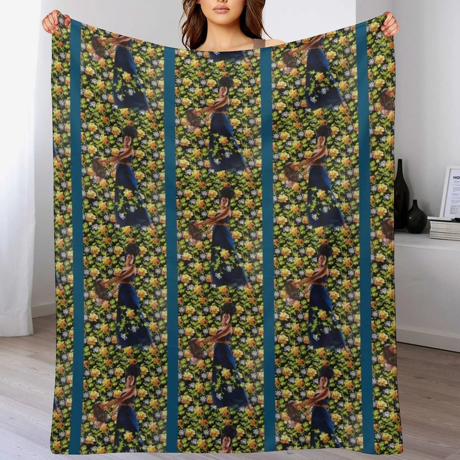 

Kehinde Wiley Throw Blanket Soft Plaid Single Summer Beddings Weighted Blankets