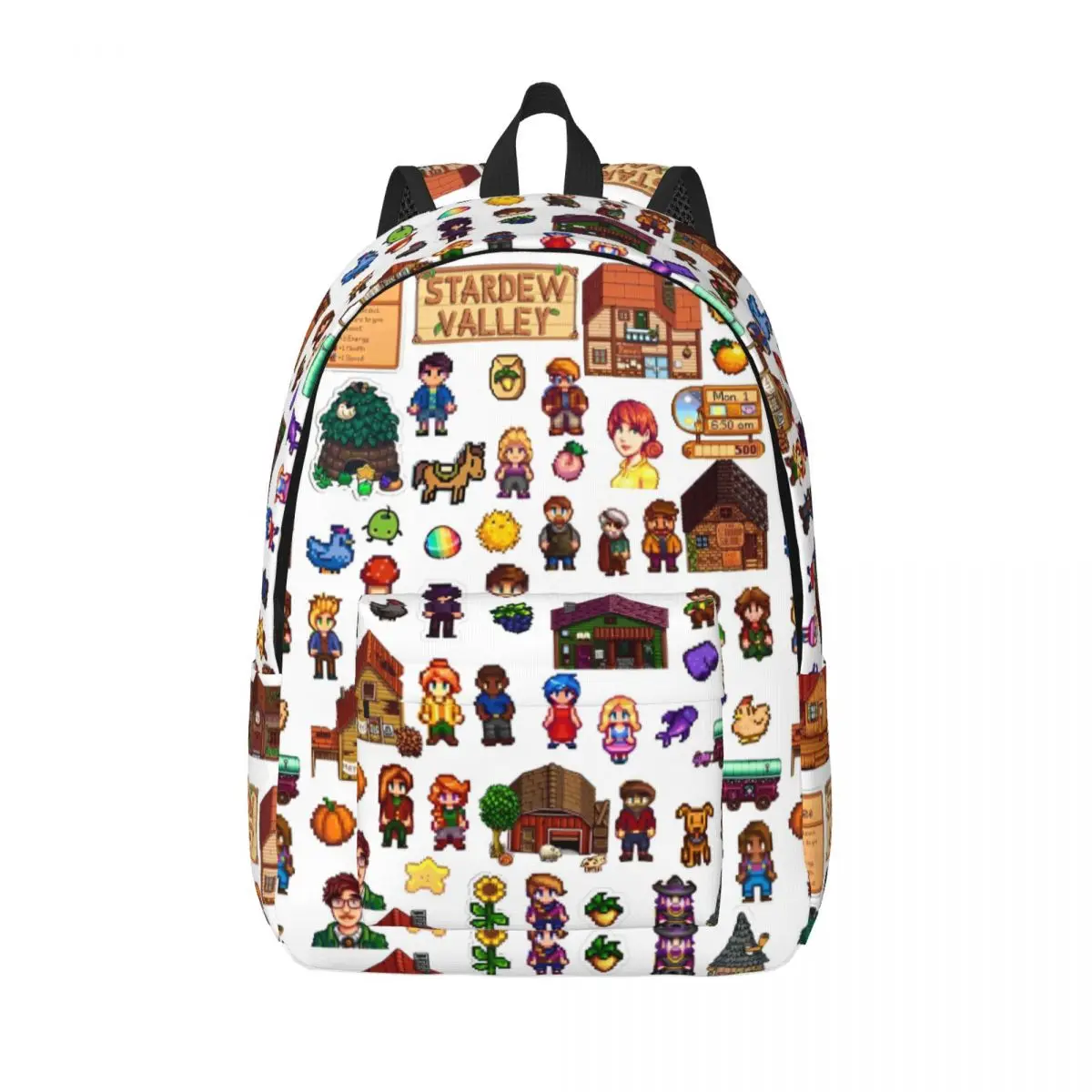 

Stardew Valley Characters Classical Backpack Sports Student Business Farming Game Daypack for Men Women College Canvas Bags