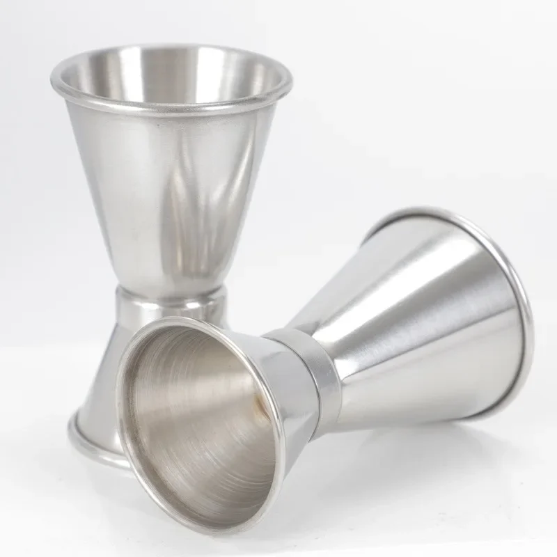 

1PCS 30/45 Ml Double-headed Stainless Steel Crimping Cup Metal Ounce Cocktail Glass Metal Measuring Cups