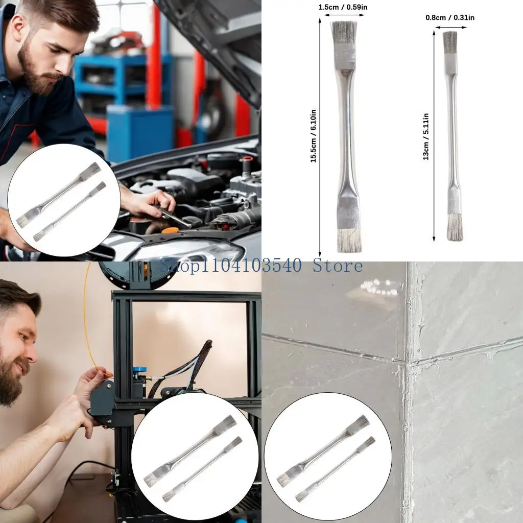 02dc 2pieces فرش الفولاذ الأسلاك الفولاذية الكثيفة الفواس #1