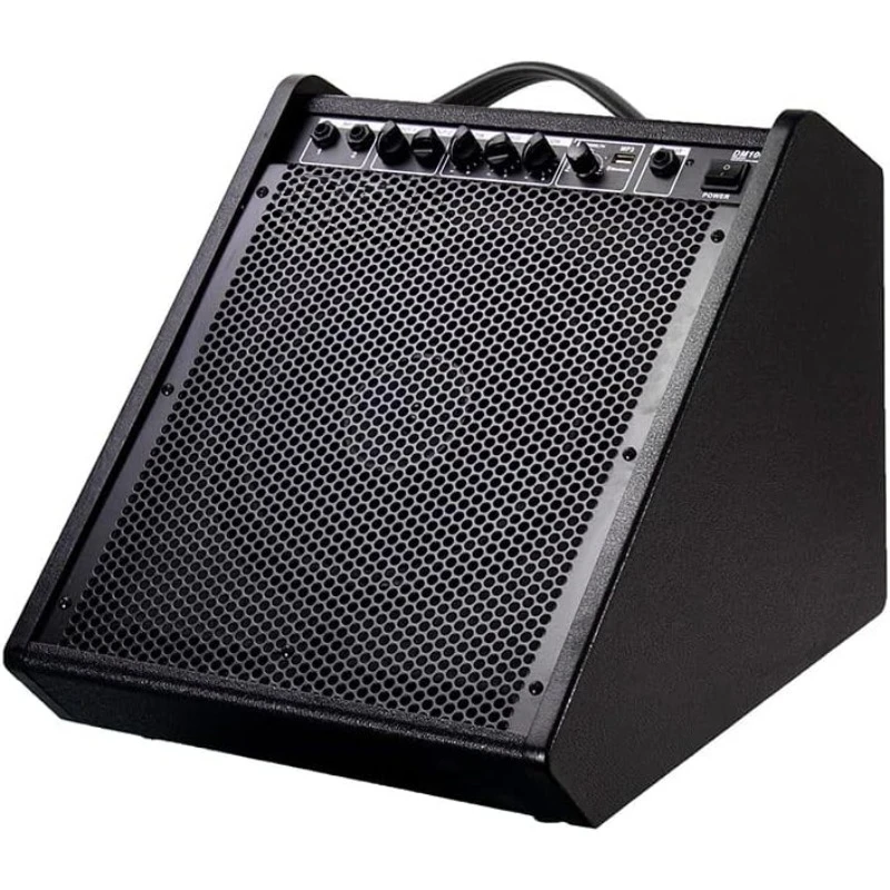 Drum AMP 100 Watt Electronic Drum Amplifier DM100 Keyboard Speaker with Wireless Audio Connection with 3-Band EQ and DI Output