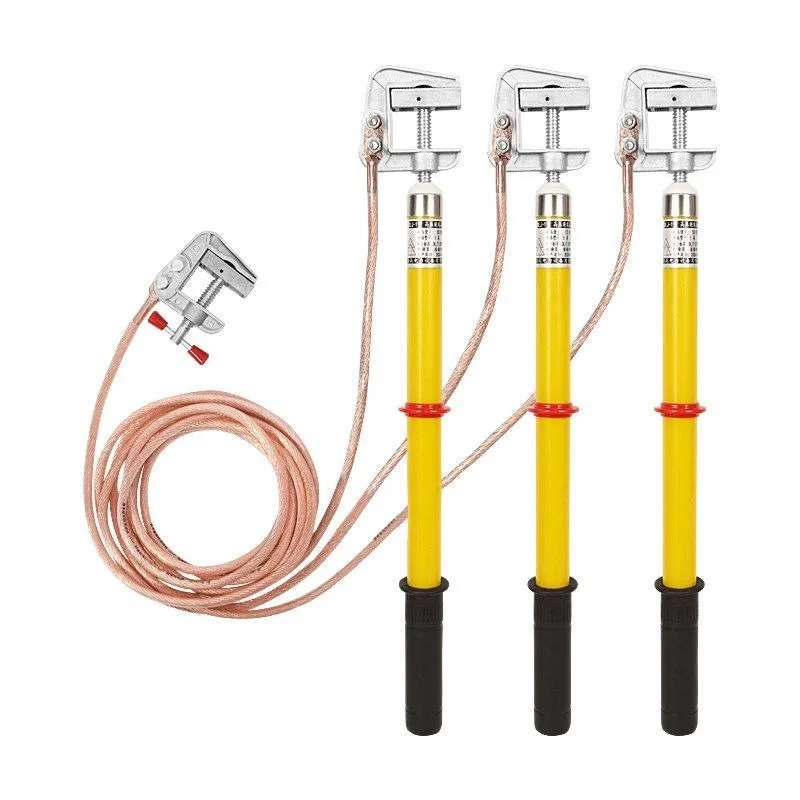 10KV high voltage grounding wire distribution room 35KV indoor electrician 25 square grounding clamp soft copper wire