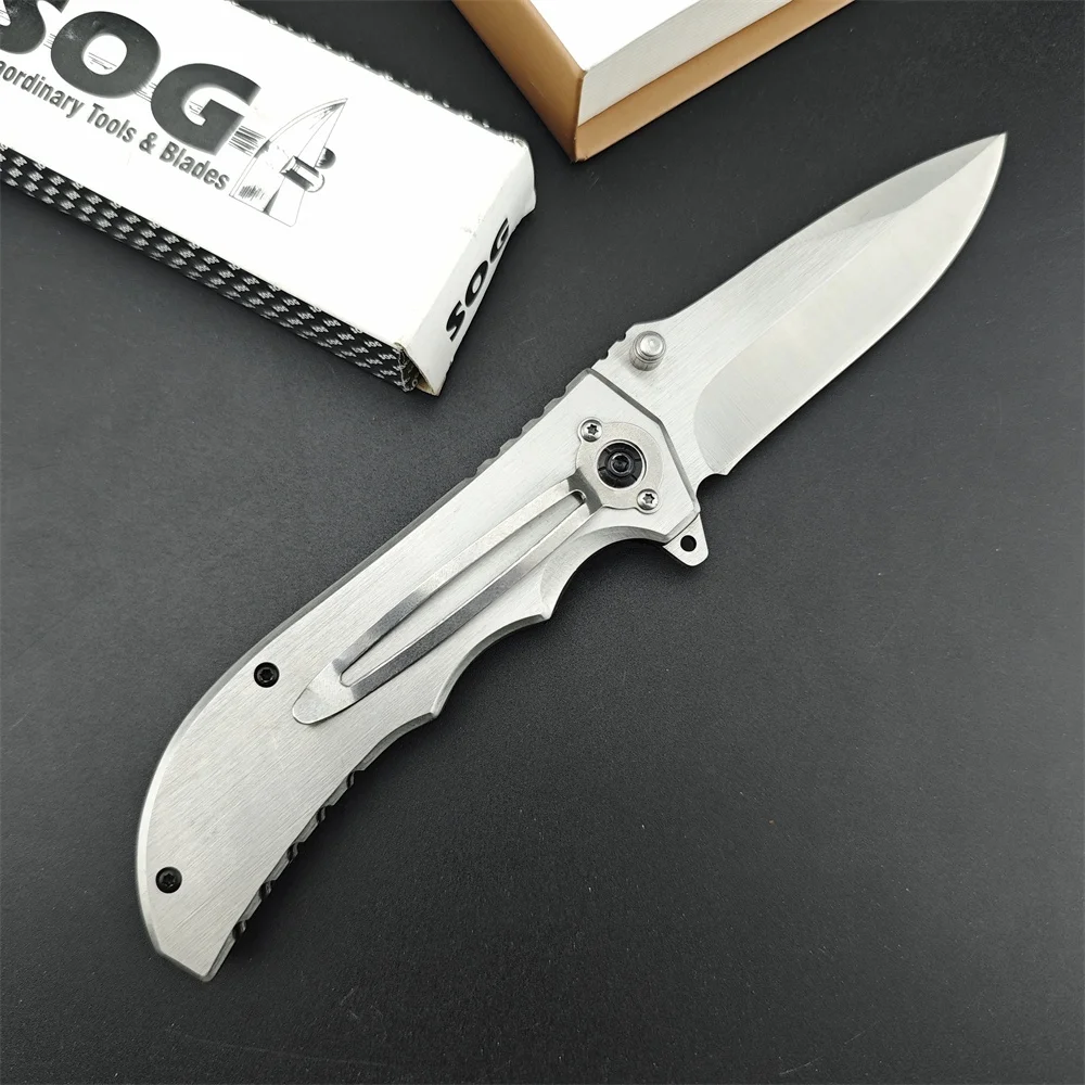 FA20 Flipper Folding Knife 5Cr13Mov Blade 420 Steel with Wooden Handle Hunting Tactical Knife Survival Pocket Knife EDC Tool