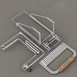 Loaf Soap Making Tools, Acrylic DIY Handmade Cutting Kits, Straight Wave Blade, Soap Cutters, Manual Handle, Soap Supplies
