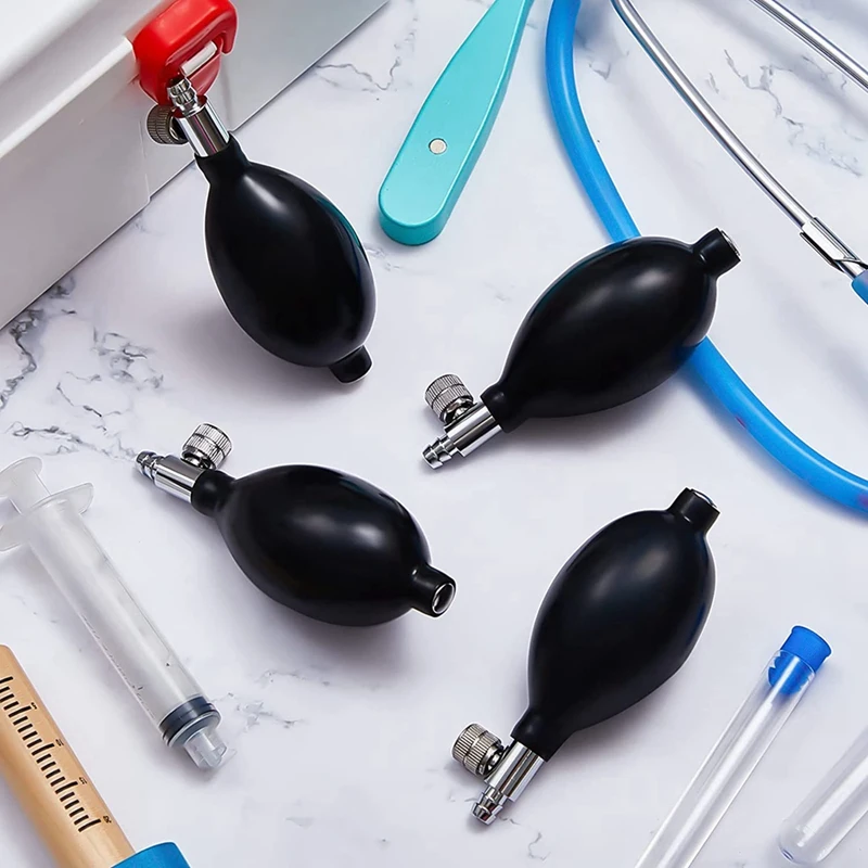 6 Pieces Replacement Inflation Bulb Pump Adjustable Hand Squeeze Pump Manual Sphygmomanometer Bulb