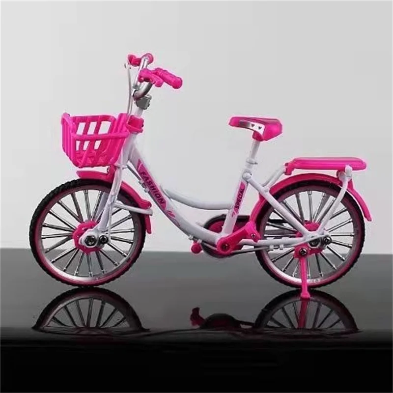 1:10 Alloy Bike Bicycle Model Car Cartoon Children\'s Alloy Car Toy Collection Die Cast Toy Christmas Gift