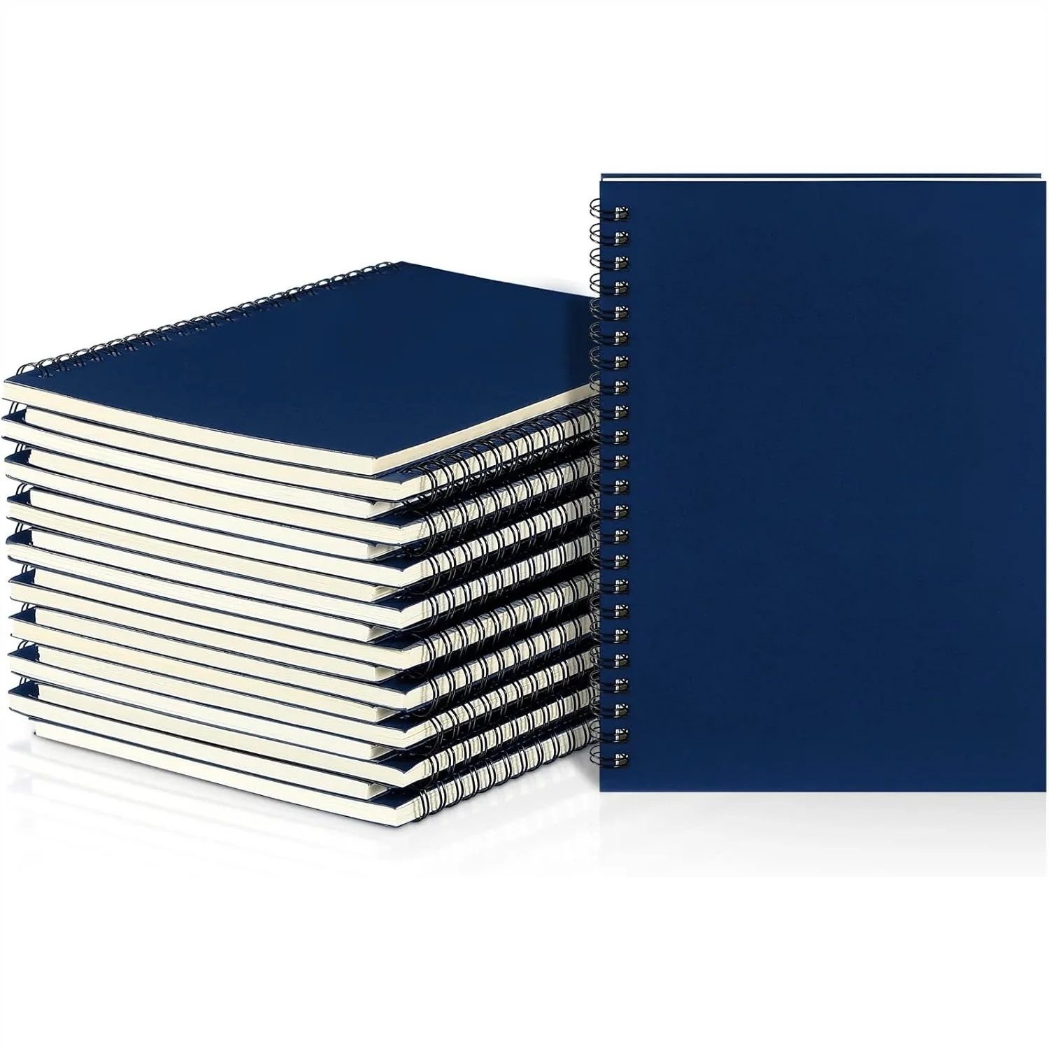 

18 Pcs Spiral Notebook Bulk A5 Lined Journal 8.3x5.5 Inches for Students Office Back to School Supplies Deep Blue