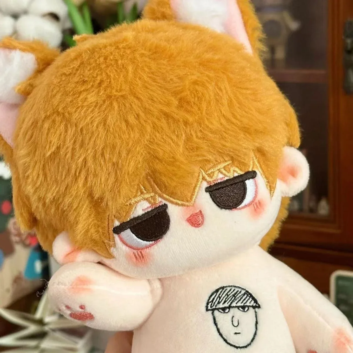 Anime Mobu Saiko Hyaku Mob Psycho 100 Reigen Arataka Kageyama Shigeo Cosplay Cartoon Stuffed Toys Fluffy Dolls Maumet Puppet