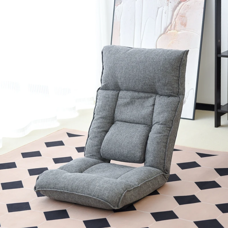 

Nordic Lazy Single Sofa Korean Style Tatami Seat Bedroom Balcony Adjustable Backrest Chair Modern Living Room Furniture