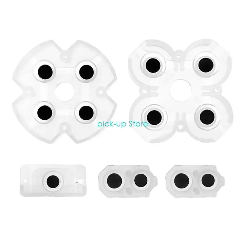 부드러운 고무 교체 실리콘 전도성 접착 버튼 패드 키패드 게임 교체 부품 게임 패드 버튼 전도성 패드