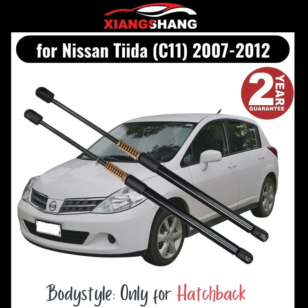

2pcs Rear Tailgate Damper for Nissan Tiida (C11) Hatchback 2007-2012 WITH SPRING Trunk Boot Gas Charged Gas Struts
