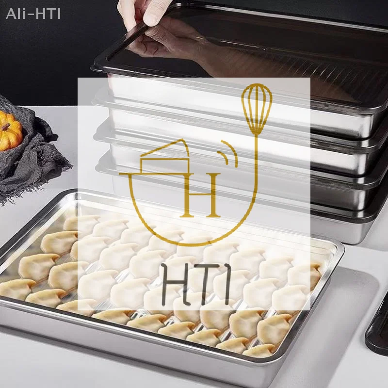 لزلابية الفواكه والخضروات اللحوم كعكة المطبخ صندوق تخزين الثلاجة المنظم الفولاذ المقاوم للصدأ حاويات الطعام صينية