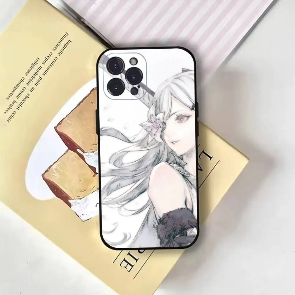 حافظة هاتف Game-D-D-Drakengard-Zero لهاتف iPhone17,16,15,14,13,12,11 Plus, Pro Max, غطاء أسود ناعم