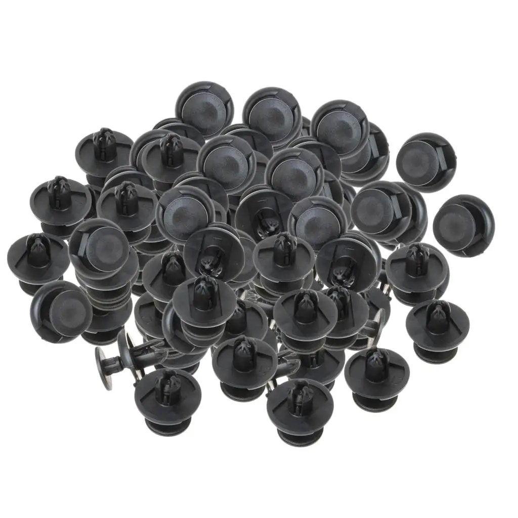 100 PCS 8mm PP bumper Rivets Automotive Clip Fasteners for Auto fenderss