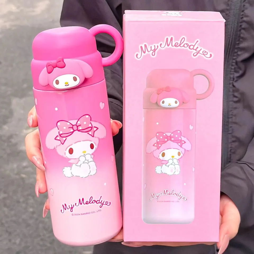 460Ml Sanrio My Melody Water Cup Kawaii Cinnamoroll Thermos Cups