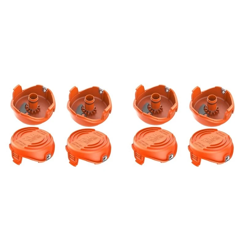 8Pcs Suitable For BLACK+DECKER Mower Accessories A6486/90583594 Replacement Spool Cover-A50M