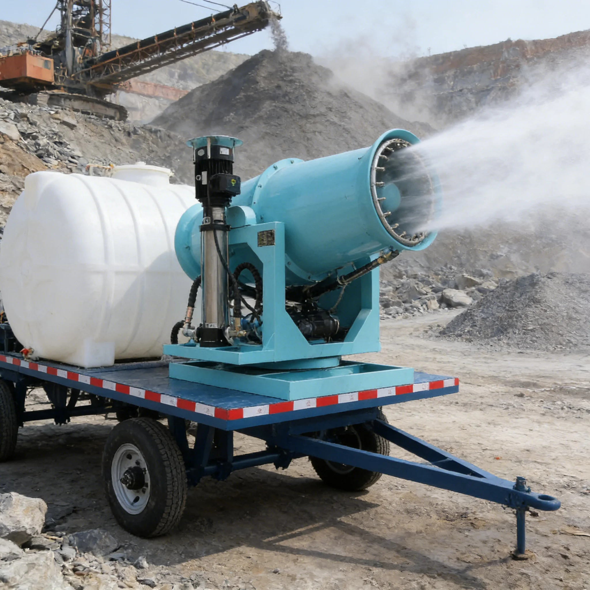 

Diesel Engine 120m Fog Cannon Machine Heavy Duty Automatic Dust Mitigation System For Industrial Port Terminal Use