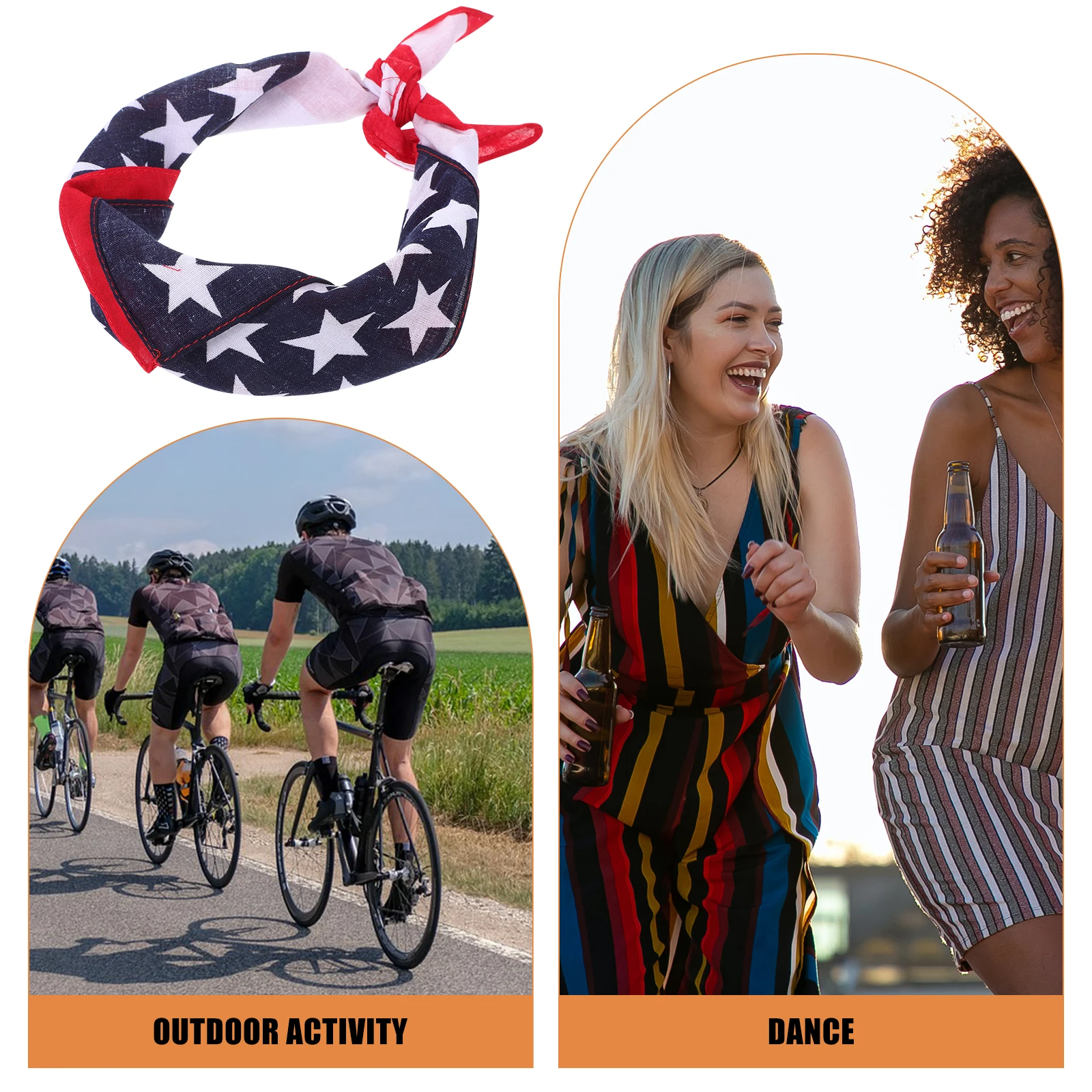 

Small Silk Scarf Headscarf Country Flag Headwear Fashion Hip Hop for Drcor Use Creative Headdress