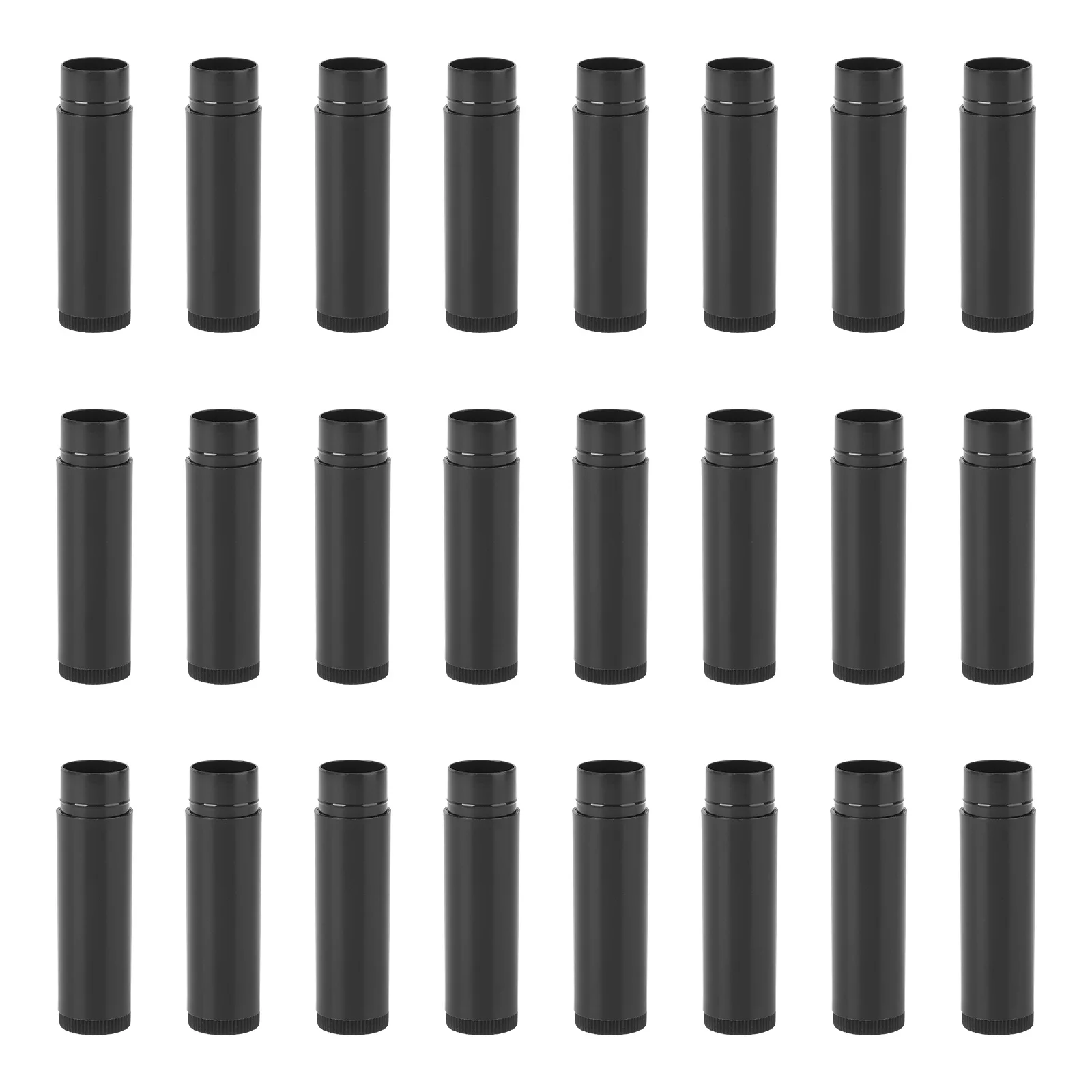 25 uds 5G tubos vacíos de bálsamo labial contenedores de plástico transparente para almacenamiento de cera de lápiz labial caja de tubo recargable contenedor de brillo de labios