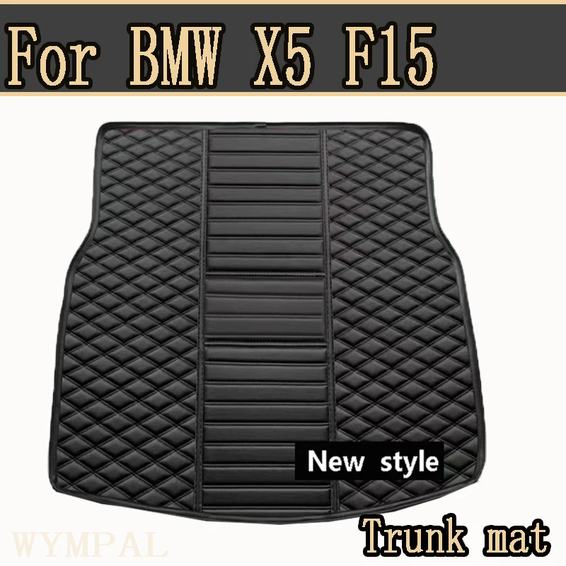 Leather Car Trunk Mat For BMW X5 F15 F85 2014-2018 5-Seat Cargo Liner Accessories Interior Boot