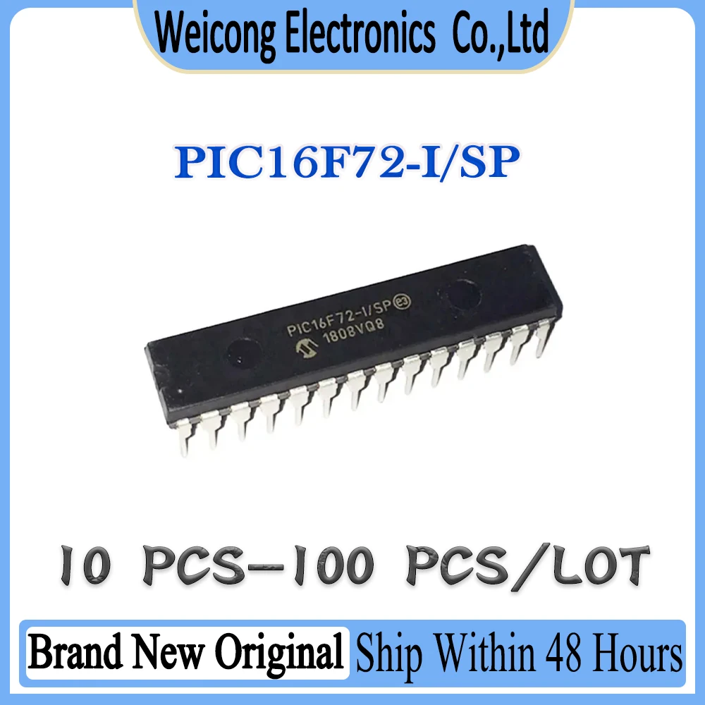 PIC16F72-I/SP PIC16F72-I PIC16F72 PIC16F PIC16 PIC New Original IC Chip DIP-28