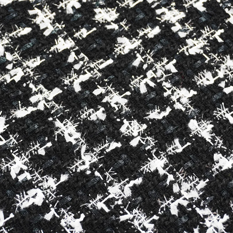 

Твидовая ткань с черной клетчатой яркой строчкой, для пальто, от The Yard Tecido, своими руками