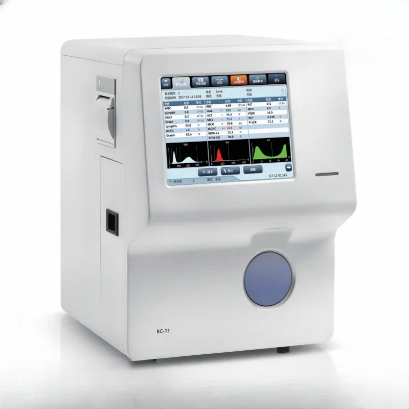 Fully automatic three classification blood cell analyzer BC-11 blood cell analyzer with one set of reagents