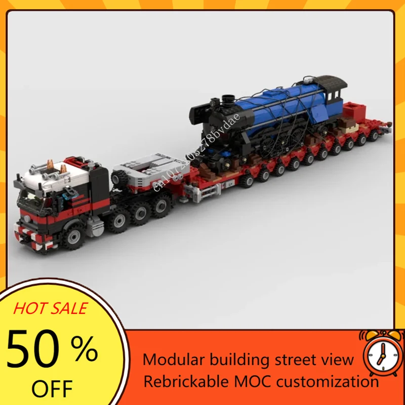 2394PCS High-Tech MOC 8x4 Semi-Tractor Model Custom Puzzles Technology  Sets DIY Creative Assembly Education Toys Birthday Gifts