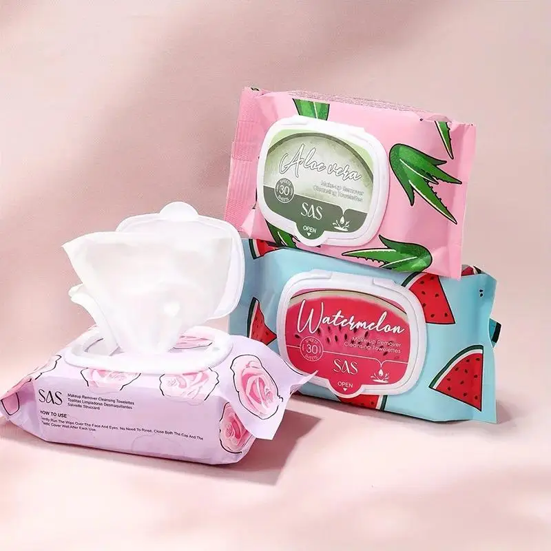 Toallitas desmaquillantes desechables, limpieza suave para pieles sensibles, toallitas faciales hipoalergénicas sin aceite