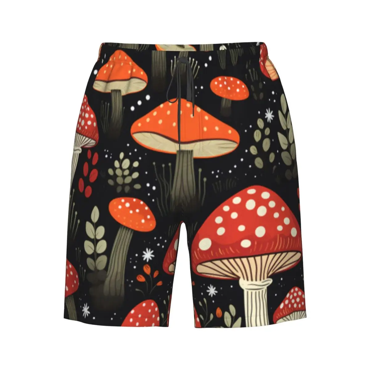 

Быстросохнущие шорты для плавания Fly Agaric, грибы и растения, купальник, мужской купальник, плавки