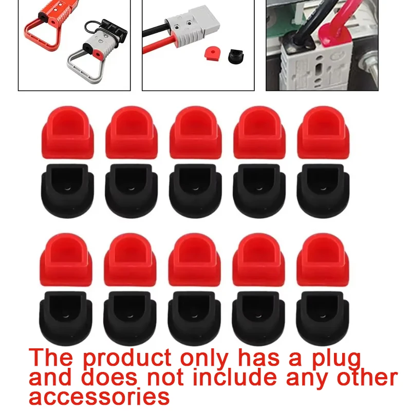 20Pcs 50A Connector Cable Kits Plastic Connector Weatherproof Dustproof Cable Insert Cover Sealing Cap Accessories