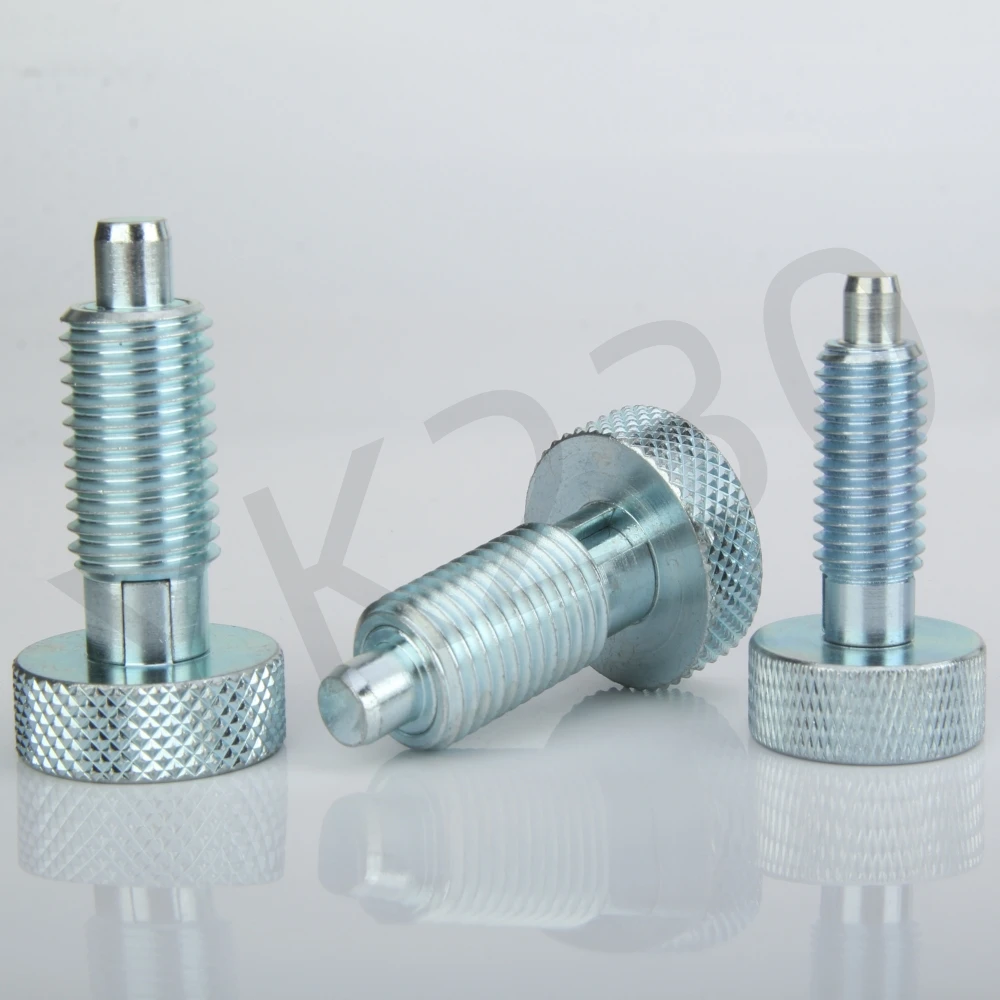 YK230 All Steel Self-Locking Return Type Index Screw Indexing Locating Pins Indexing Spring Plungers Without Nut