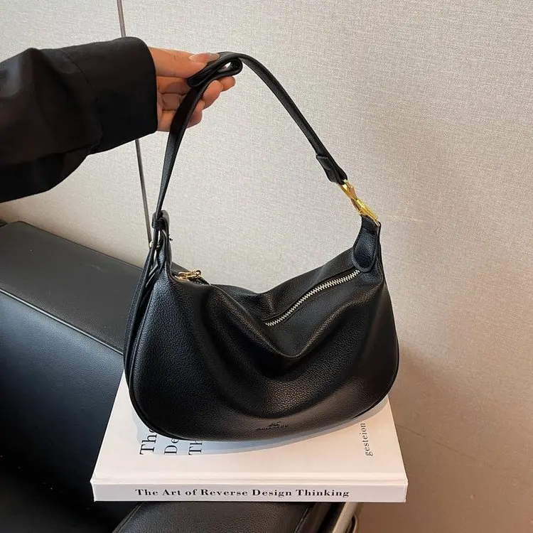 

Зима 2025 762, новая модная сумка на плечо подмышками, простая универсальная пригородная сумка, большая сумка, сумка через плечо