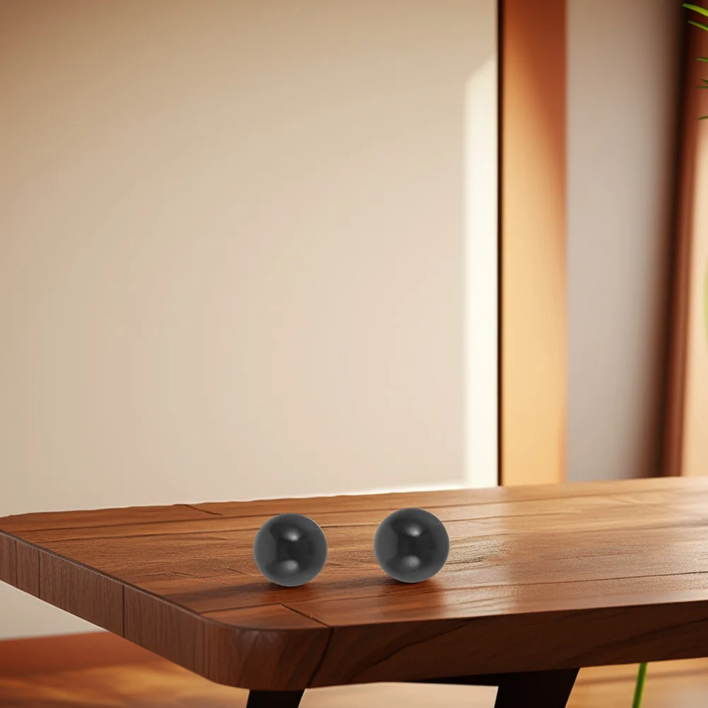 

6Pcs Pinball Game Replacement Balls Black Plastic for Machine Repair Universal Fit Interactive Learning Play Component