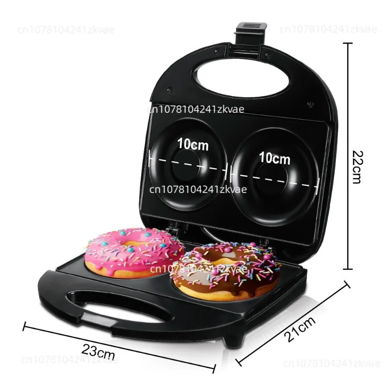 Household Breakfast Donut Machine Automatic Large Size 10cm Double-sided Double Heating