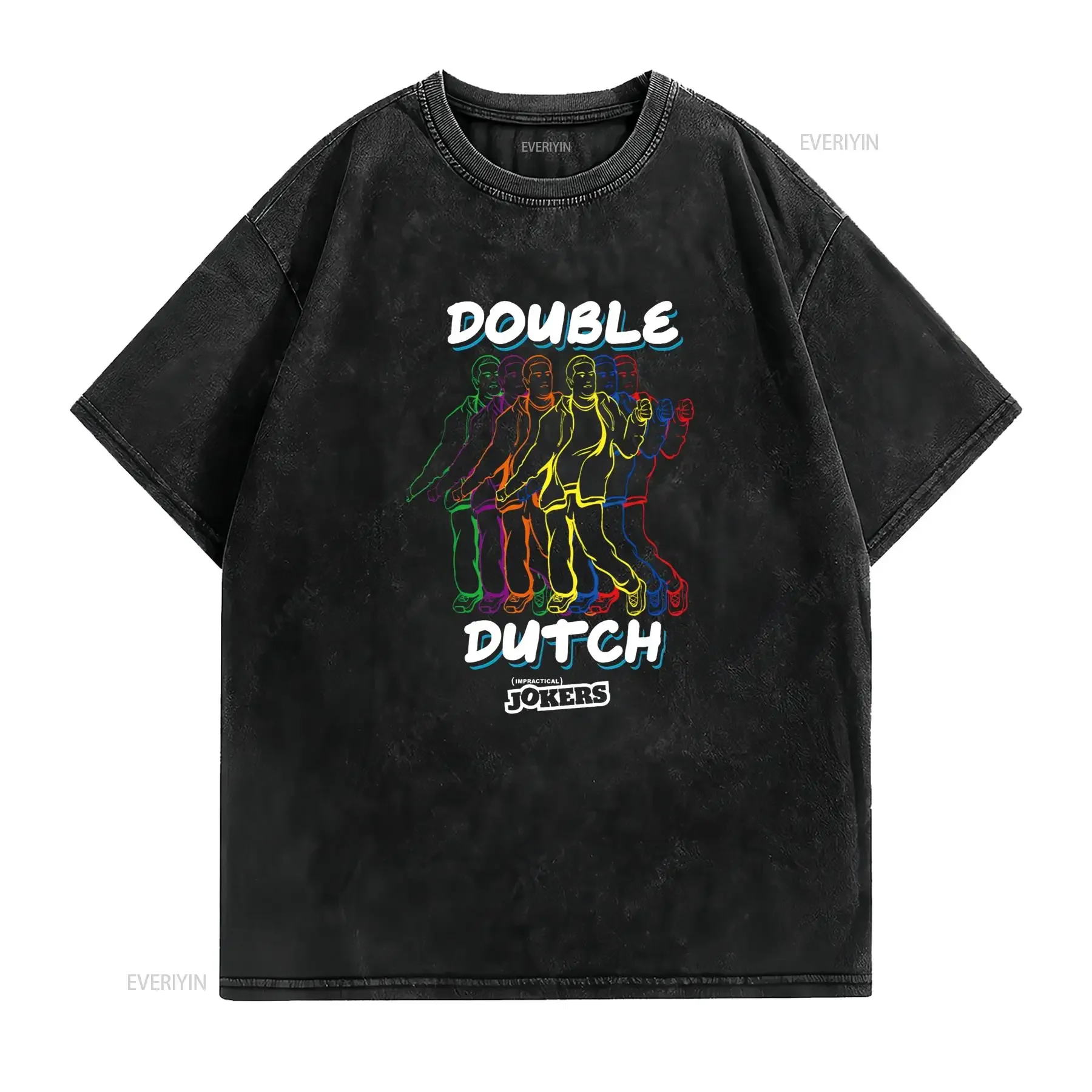 Impractical Jokers T shirt Sal Double Dutch Dance  vintage Washed fashion homme streetwear Soft Versatile Comfortable Unisex view 2