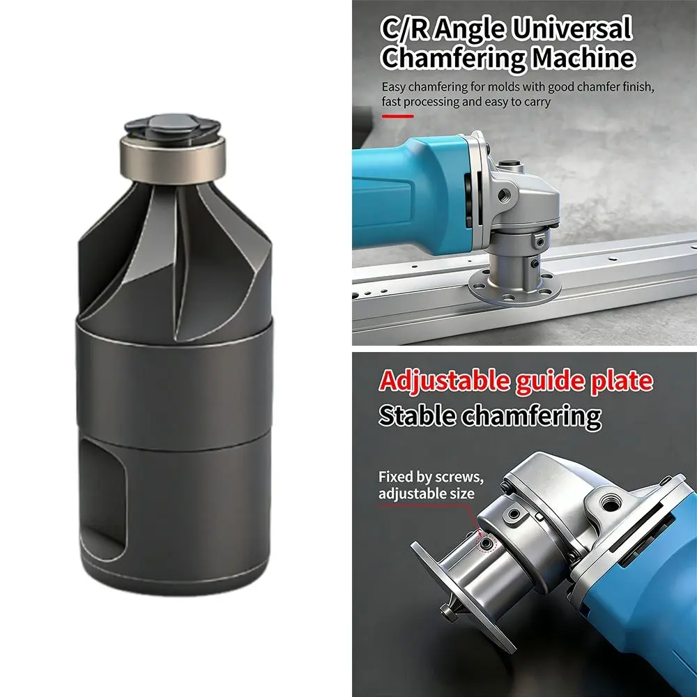 Portable Angle Grinder Chamfering Tool Professional Multifunctional Chamfer Bit Aluminum cast iron for Model 100 Angle Grinder