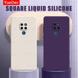Original Soft Candy Phone Case for Huawei Mate 20 Pro X Square Liquid Silicone Back Funda Mate20 Mate20Pro Mate20X Fashion Coque