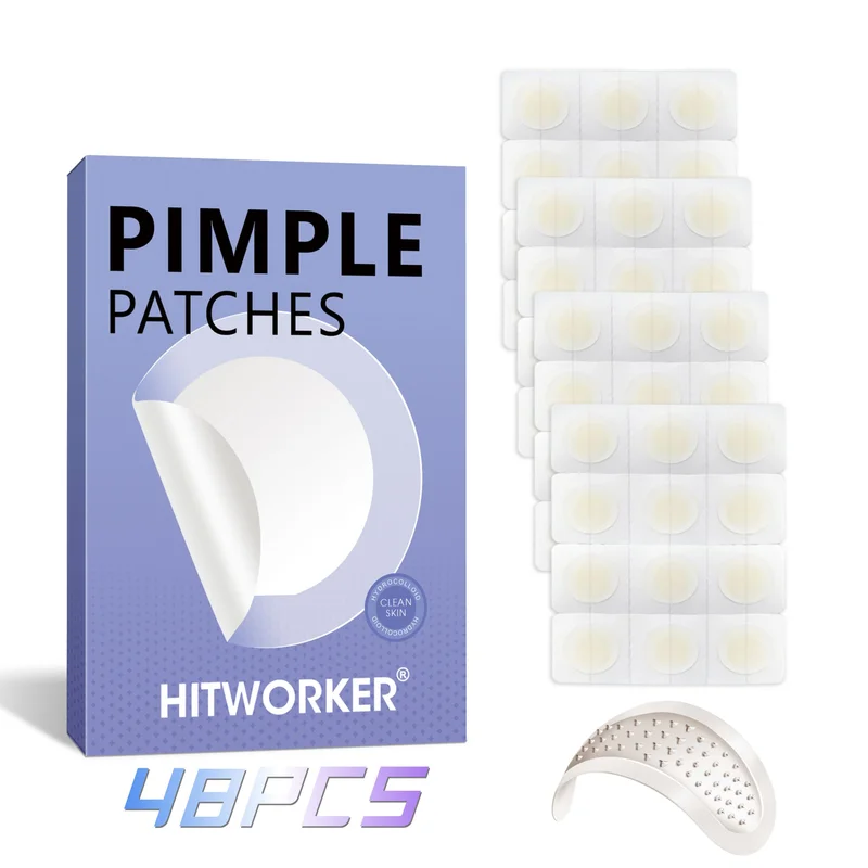 

48Pcs Invisible Pimple Remover Patch Stickers Acne Pimple Patch Stickers Invisible Acne Treatment Facial Skin Care Beauty Tool