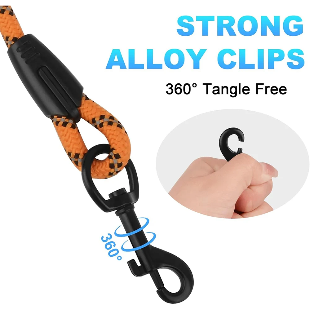Long Dog Training Lead With Padded Handle For Walking And Training_voghion.com
