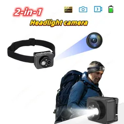 2MP Sport Action Camera Headlight First Perspective Built-in 1000mAh Battery Video Recorder Smart Wave Hand Induction Action Cam