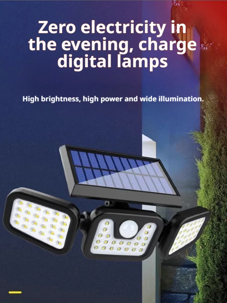 

Solar Wall Lights Waterproof Path Lights Free Rotating Garden Lights Outdoor Light