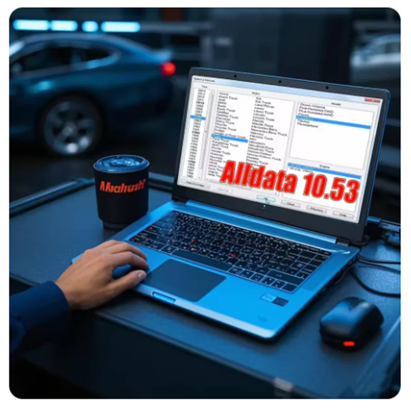 Software per auto Alldata 10.53 con diagrammi di cablaggio in profondità e Mitchell Ultramate 2023.07 per riparazioni auto avanzate