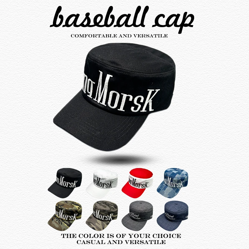 Sunshade Korean Versatile Personal Peaked Caps Camouflage Fashion Niche New Men Women Flat Top Letter Embroidery Baseball Hats
